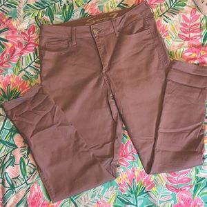 Seven7 High Rise Mauve Skinny Jeans